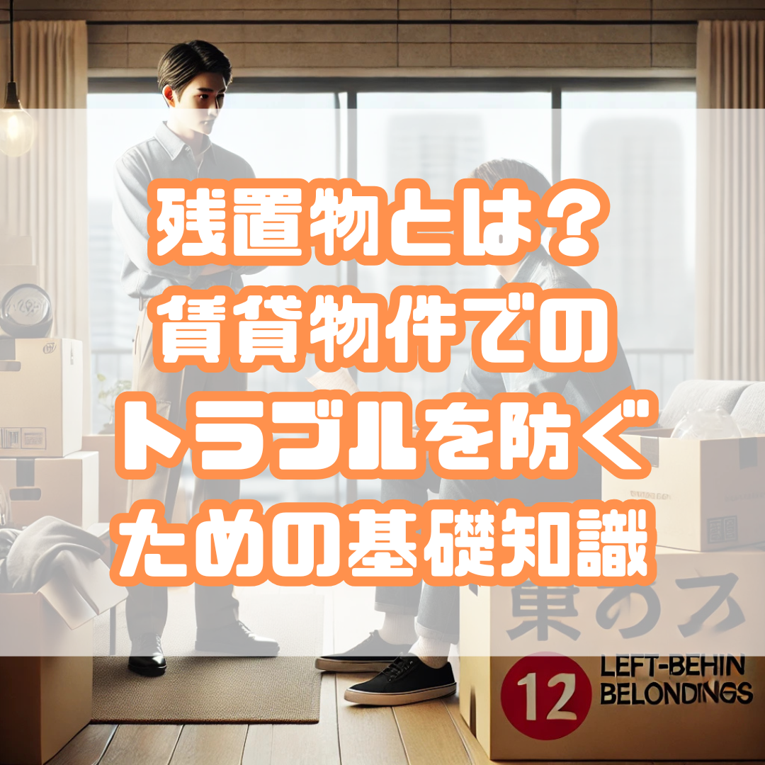 残置物とは？賃貸物件でのトラブルを防ぐための基礎知識